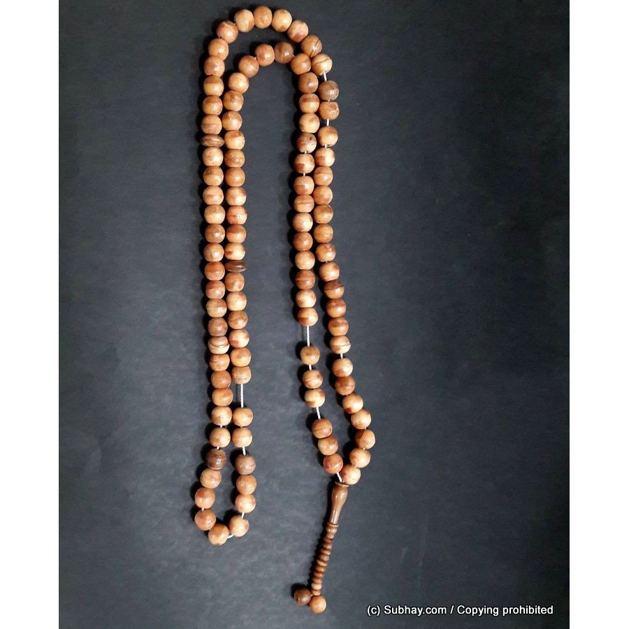 Injeer Wood Handcrafted / Polished 100 12mm Beads Tasbih / Zikr Tasbih TS-41